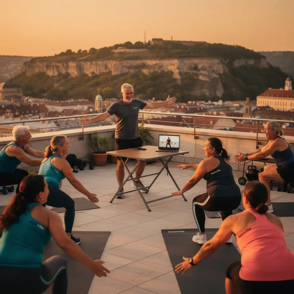 Erőnléti edzés különböző eszközökkel, szabadban végzett mozgás.