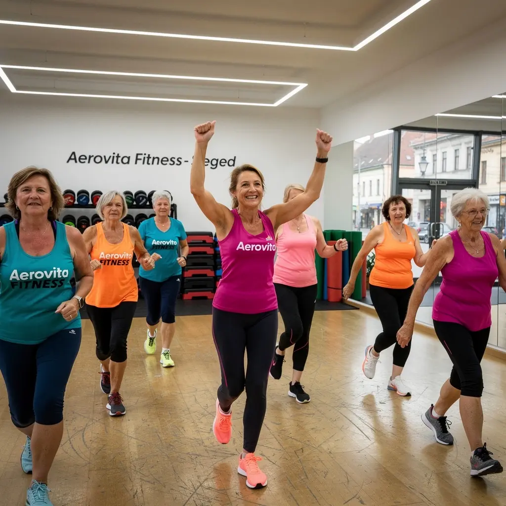 Női edző, aki online órát tart, motiváló szavakkal bíztatja a résztvevőket.